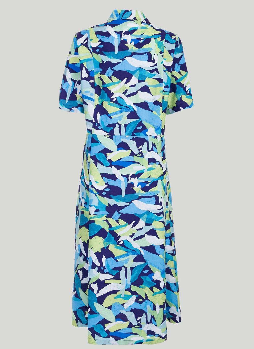 Printed Button Through Dress