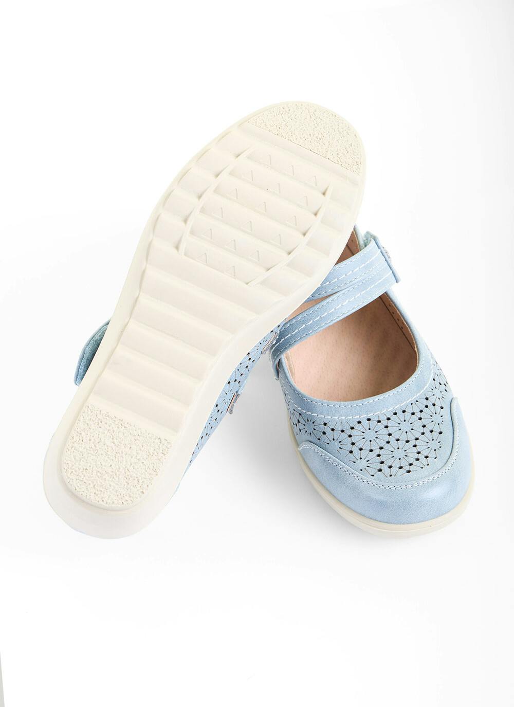 Light Blue Double Strap Mary Jane Shoes