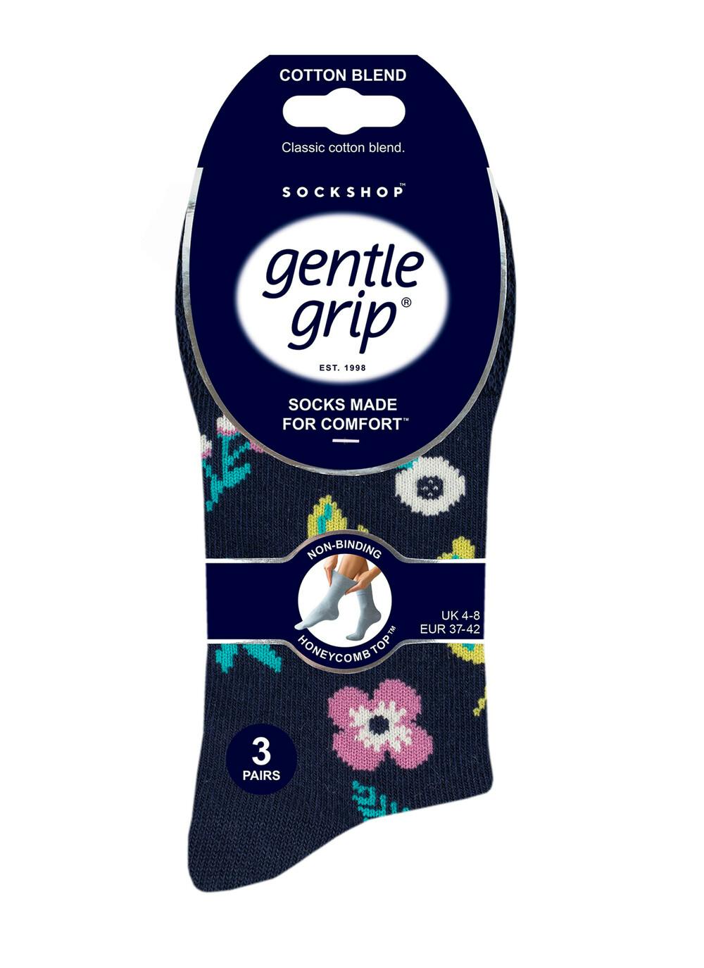 3 Pack Bohemian Floral Socks