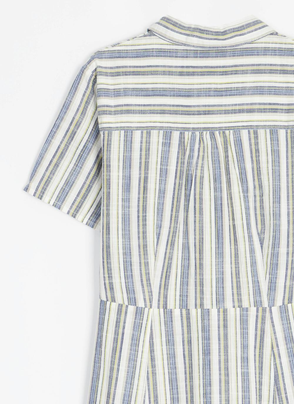 Pure Cotton Stripe Shirt Dress