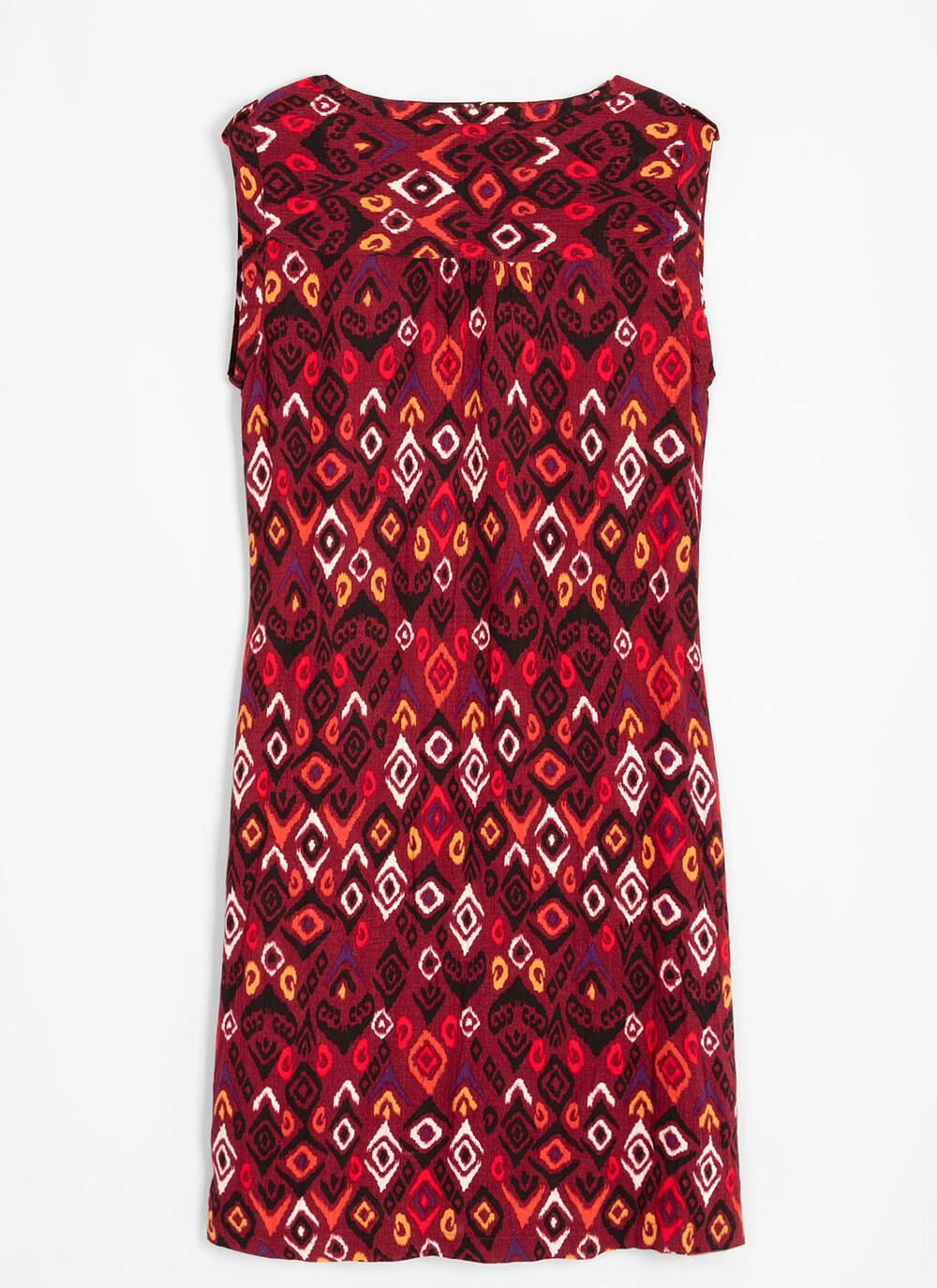 Ikat Print Shift Dress