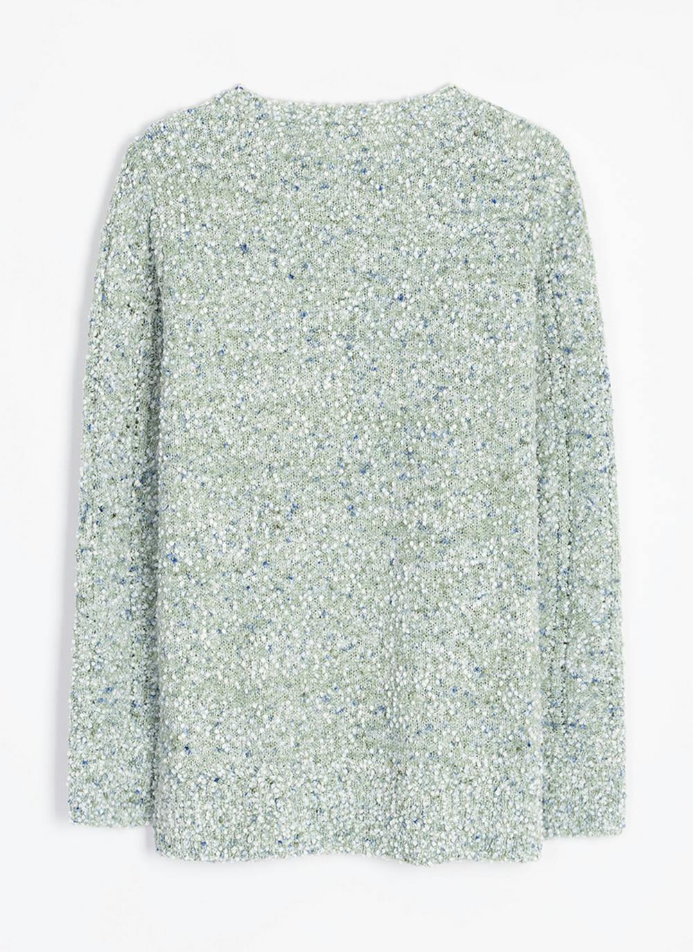 Textured Bobble Knit Crew Neck Jumper