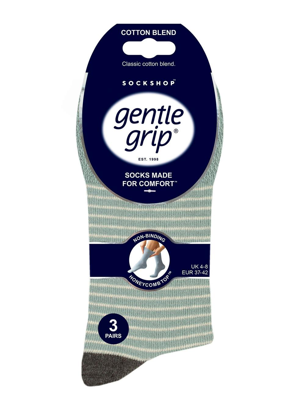 3pk Cotton Rich Stripe Socks