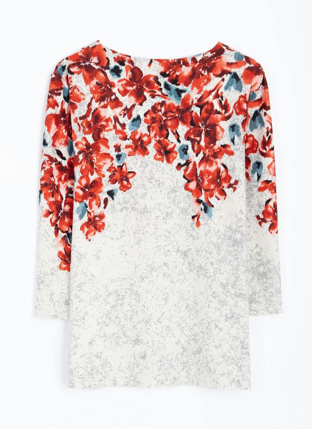 Warm Touch Jersey Border Print Top