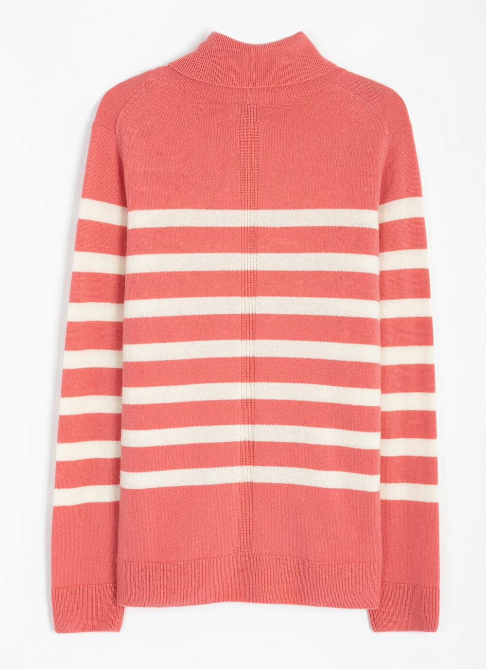 Cashmere Polo Neck Stripe Jumper