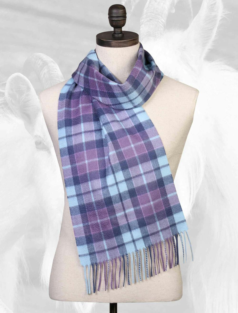  Cashmere Check Scarf