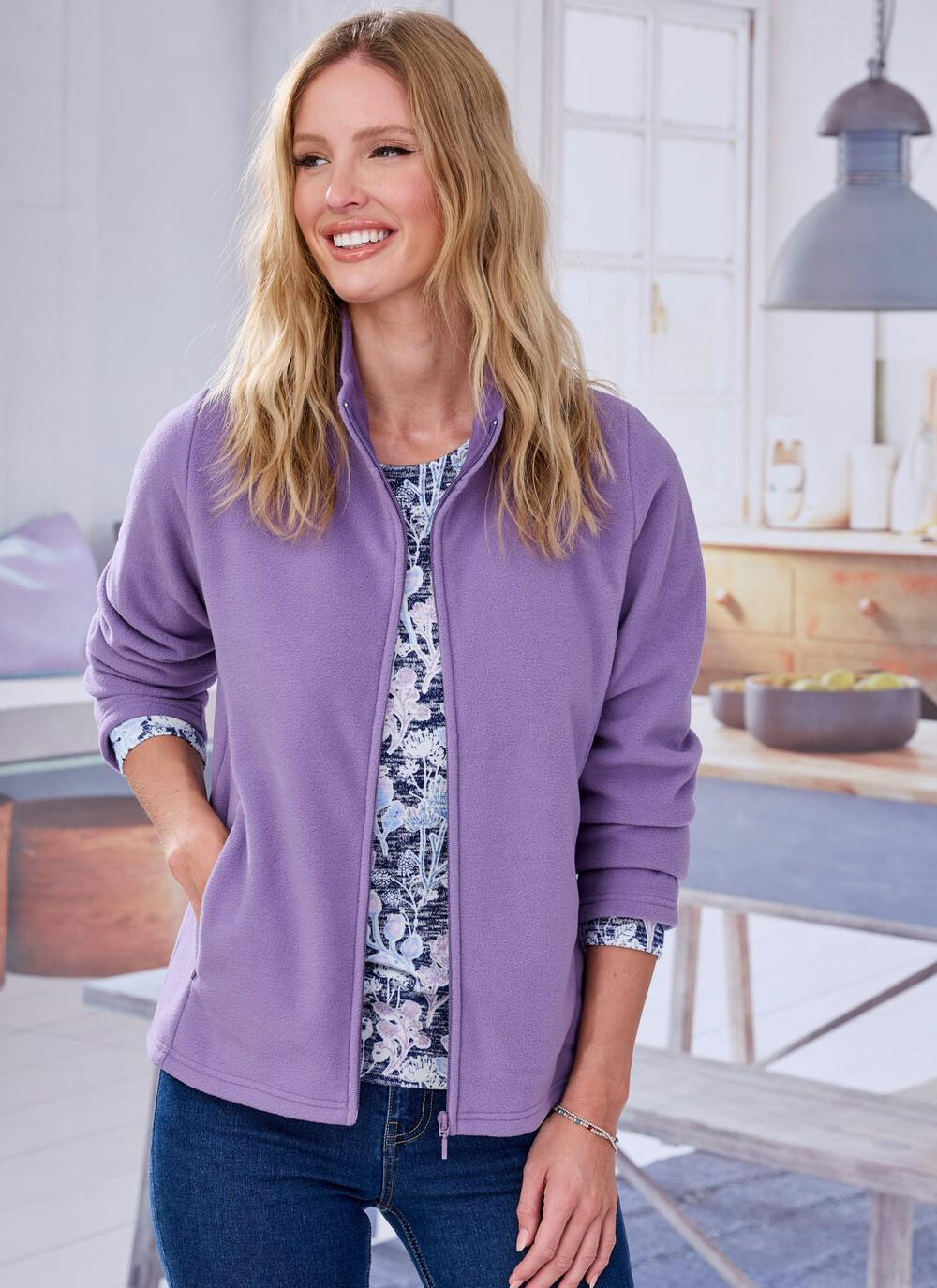  Lilac Fleece Jacket