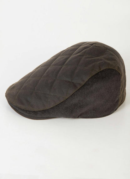  Green Wax & Cord Flat Cap