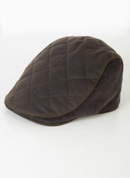  Green Wax & Cord Flat Cap