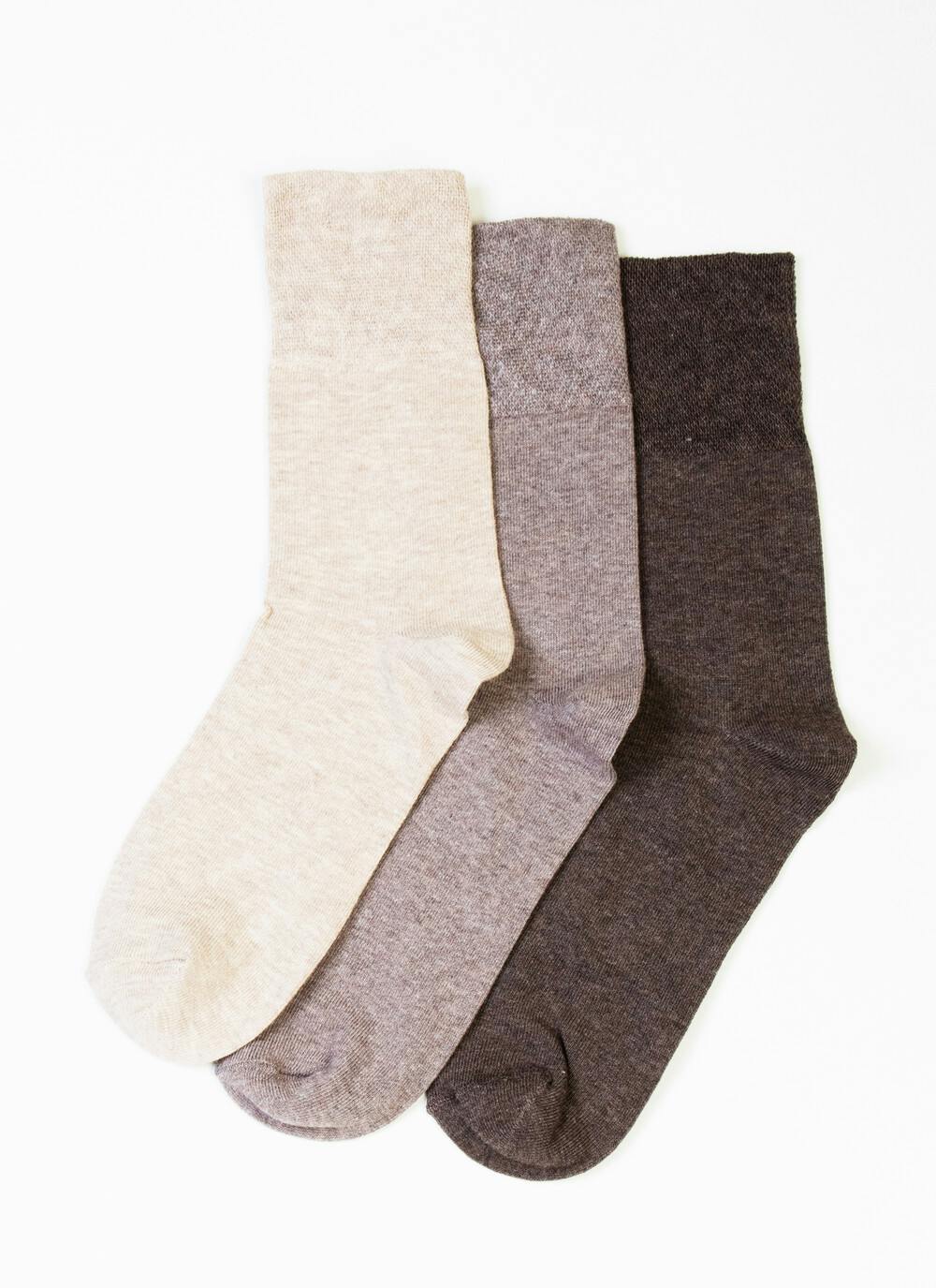  3 Pack Beige Socks