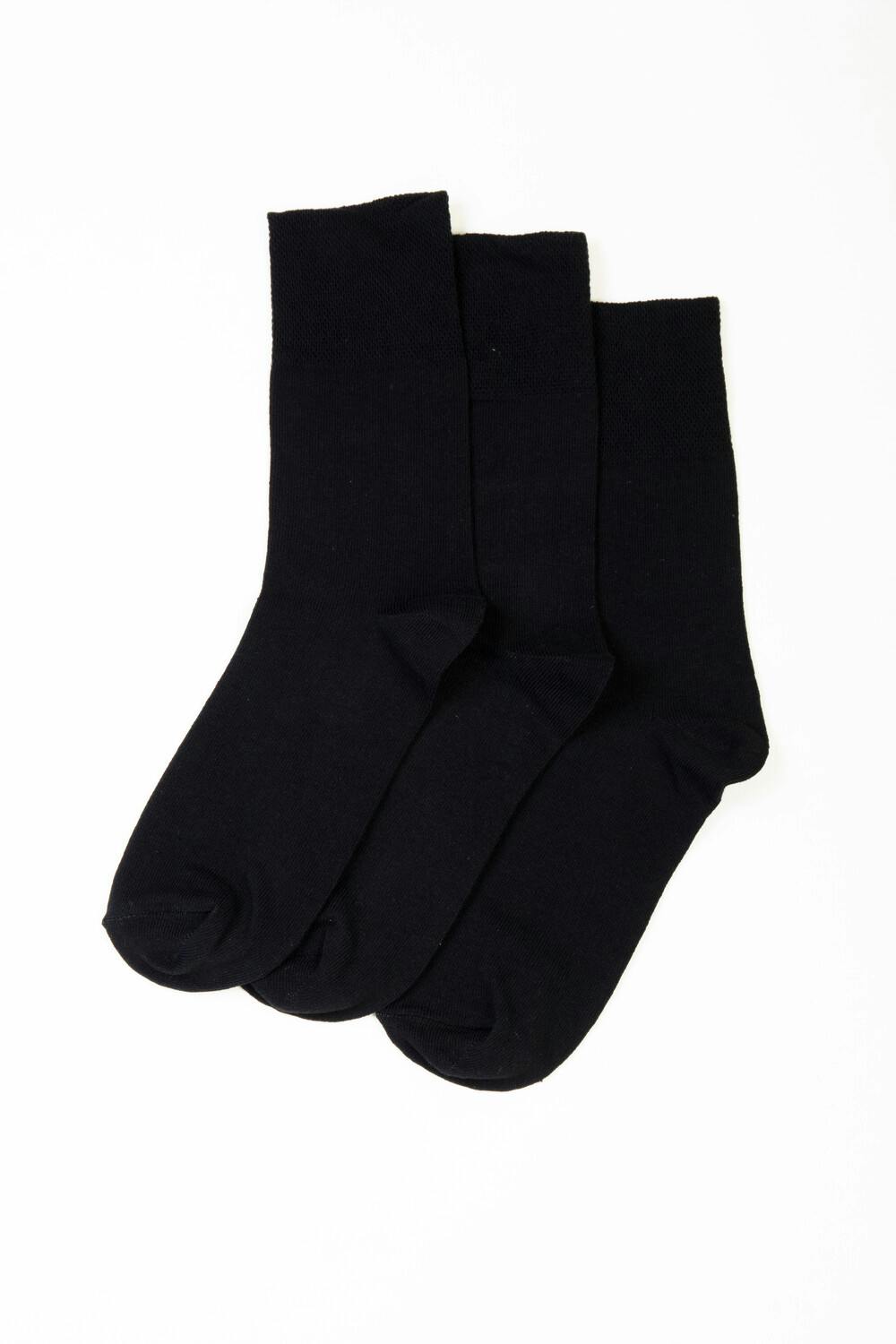  3 Pack Black Socks