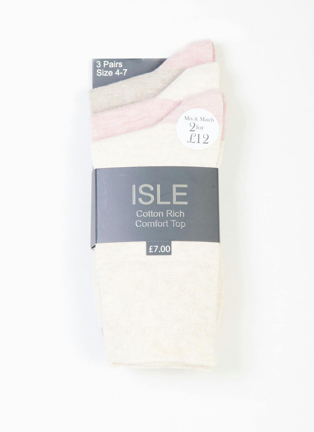  3 Pack Pink Socks