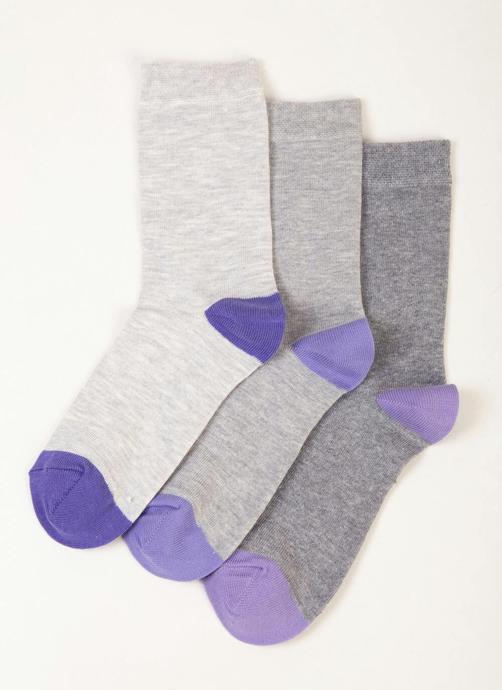  3 Pack Grey Socks