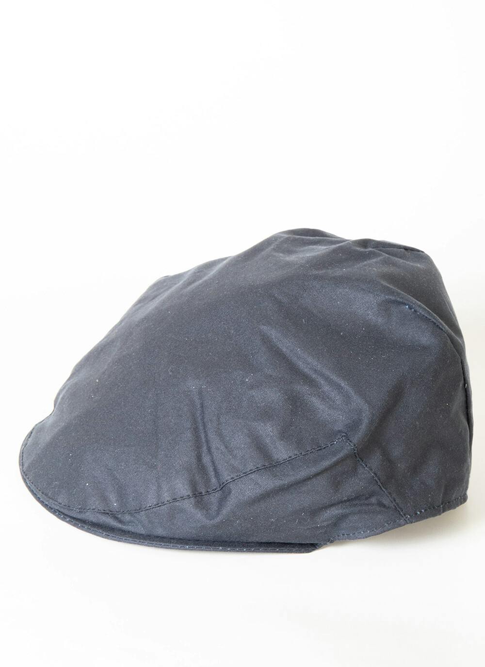  Navy Wax Flat Cap