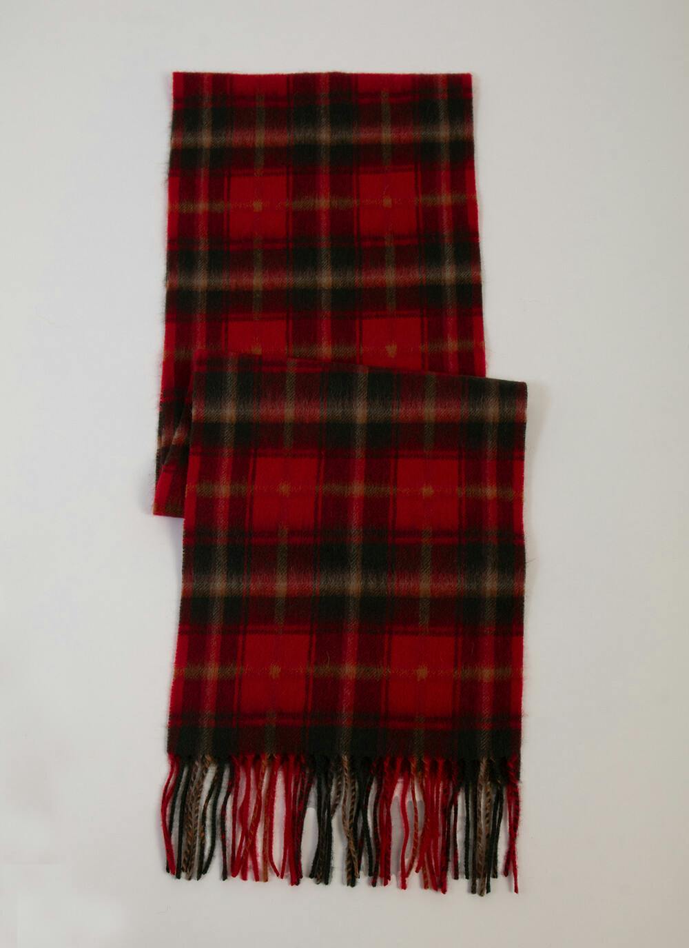  Pure Wool Check Scarf