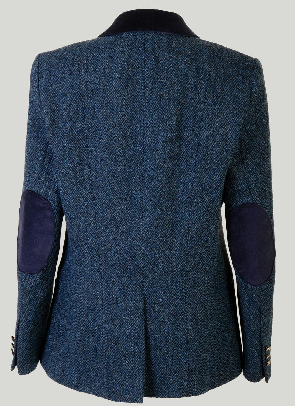  Benbecula Navy Herringbone HARRIS TWEED® Ladies' Jacket