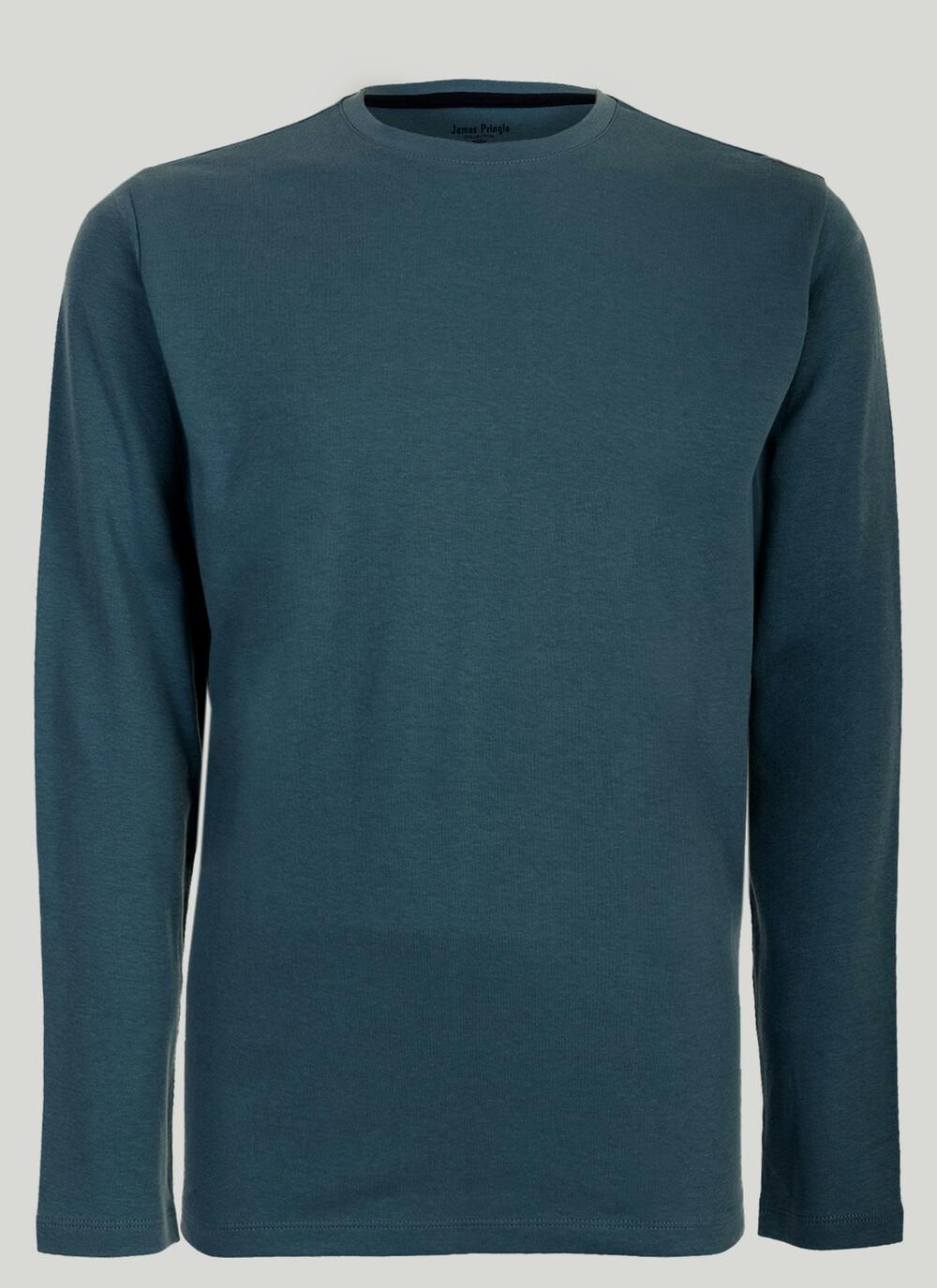  Long Sleeve Crew Neck Jersey Top