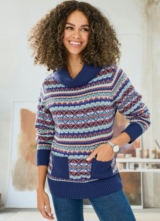  Fairisle Pocket Top