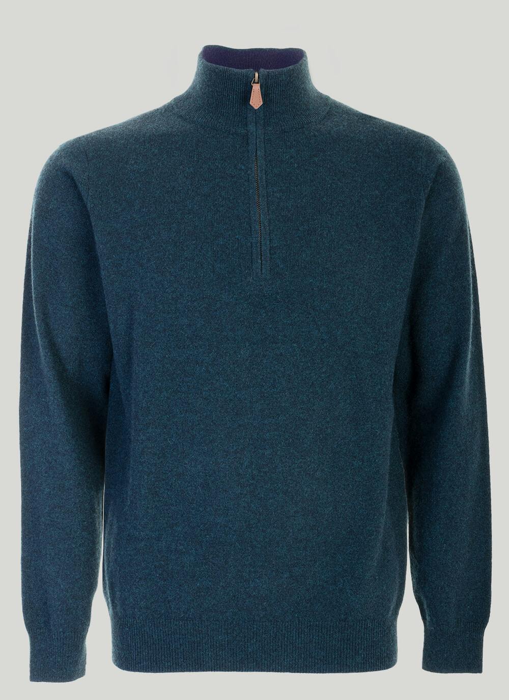  Pure Cashmere Half Zip Jumper