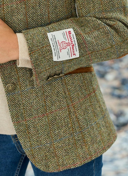  Uist Green Overcheck HARRIS TWEED® Ladies' Jacket