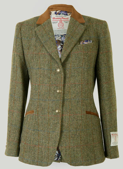  Uist Green Overcheck HARRIS TWEED® Ladies' Jacket