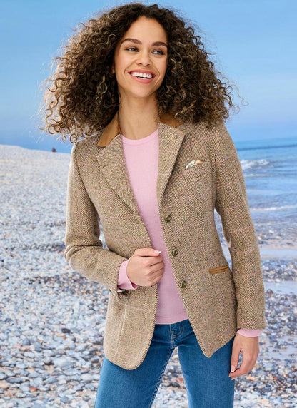  Rona Sand Overcheck HARRIS TWEED® Ladies' Jacket