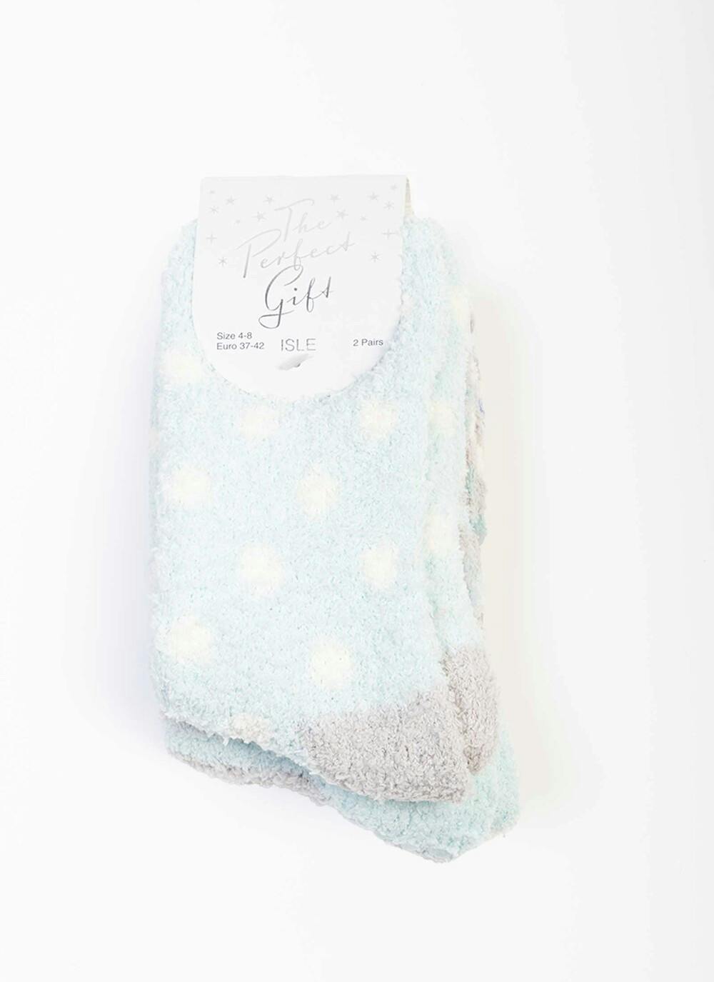  2 Pack Turquoise Snowsoft Socks