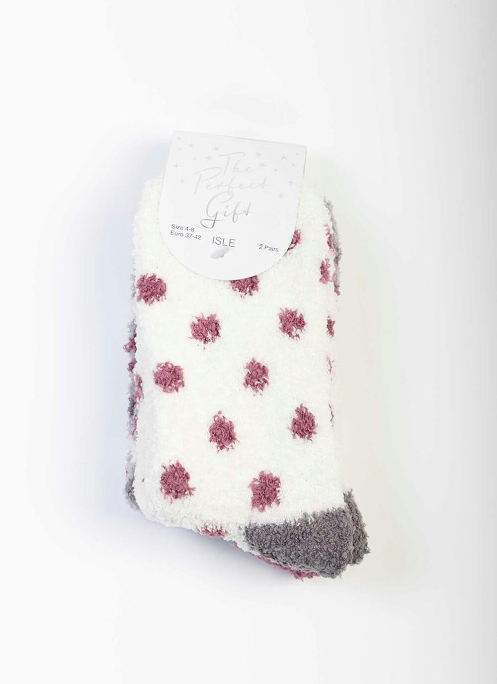 2 Pack Berry Snowsoft Socks