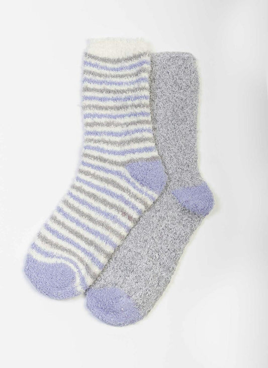  2 Pack Lilac Snowsoft Socks