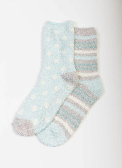  2 Pack Turquoise Snowsoft Socks