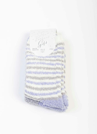  2 Pack Lilac Snowsoft Socks