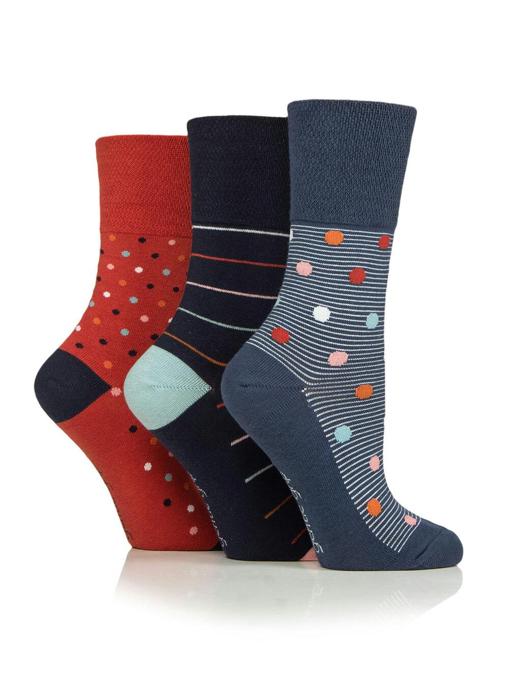  3 Pack Heritage Spot / Stripe Socks