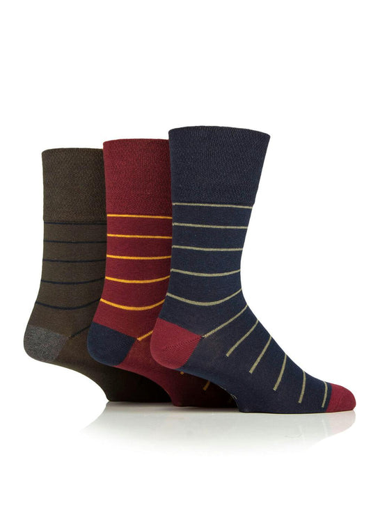  3 Pack Simplicity Stripe Socks