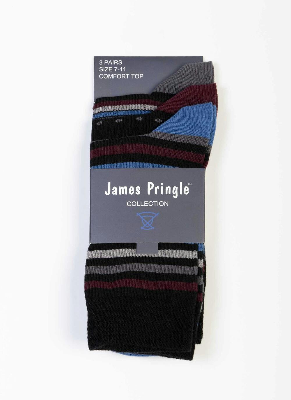  3 Pack Stripe / Spot Socks