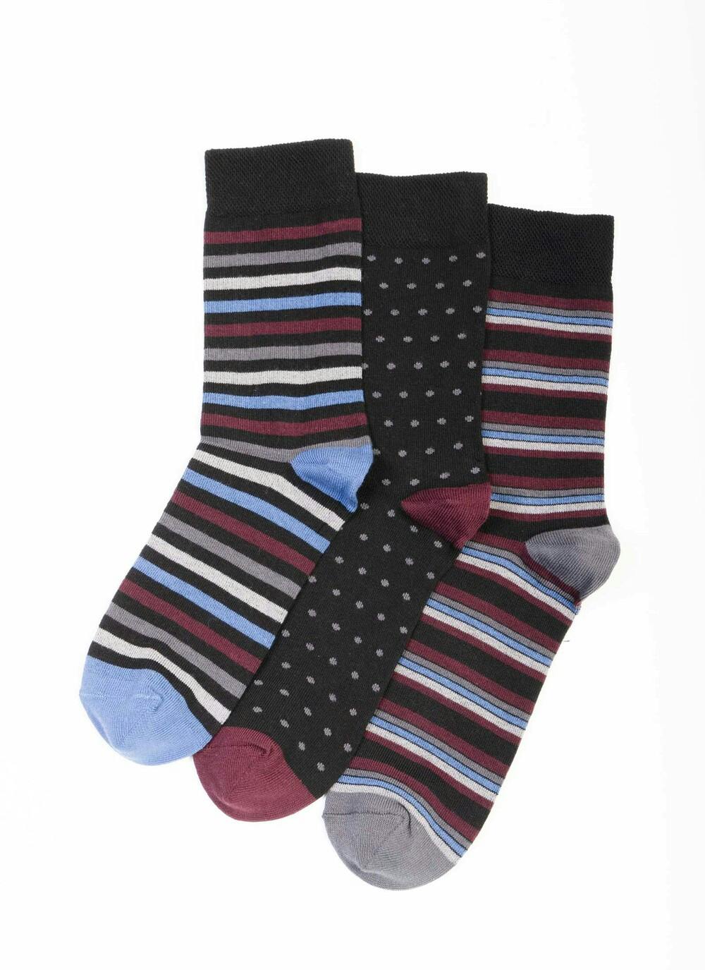  3 Pack Stripe / Spot Socks