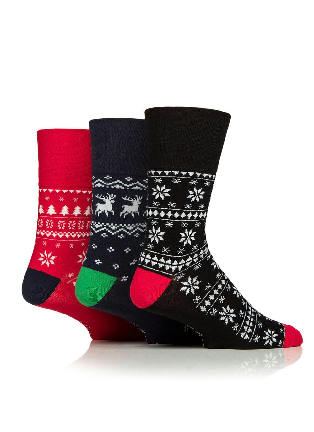  3 Pack Fairisle Socks