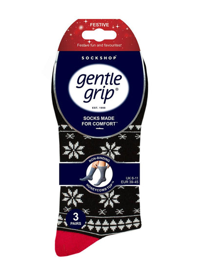  3 Pack Fairisle Socks