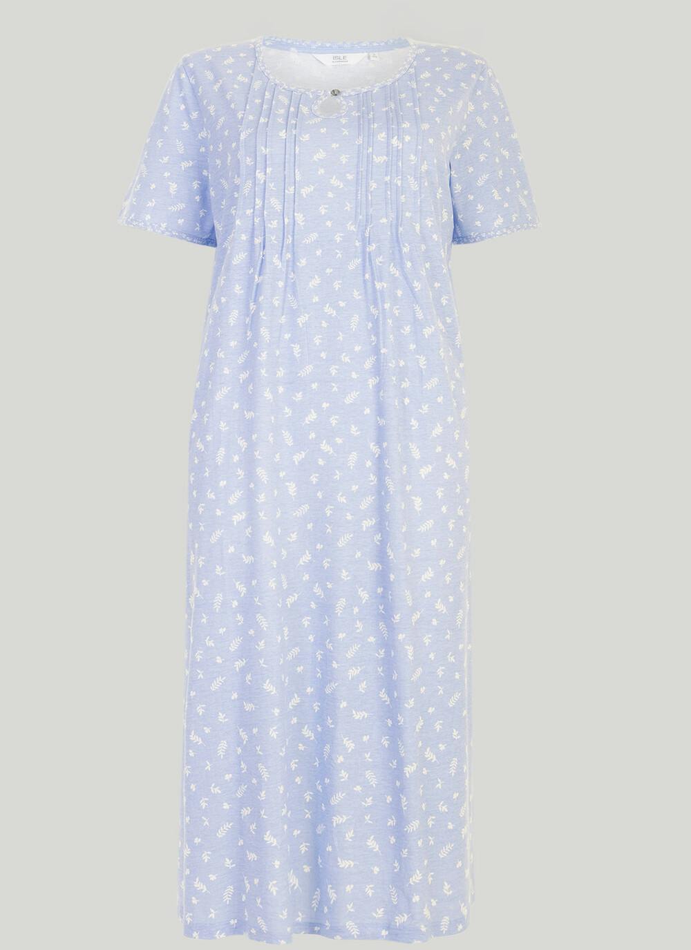  Cotton Rich Keyhole Neck Nightdress