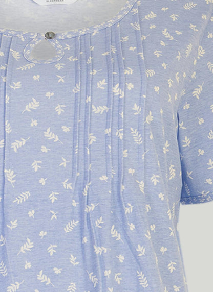  Cotton Rich Keyhole Neck Nightdress