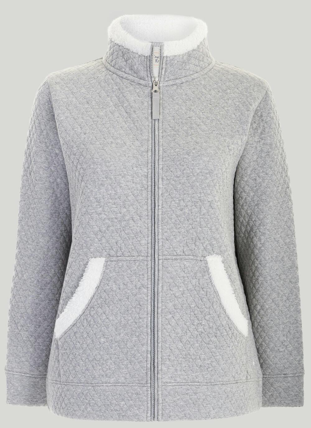  Grey Bonded Jersey Jacket