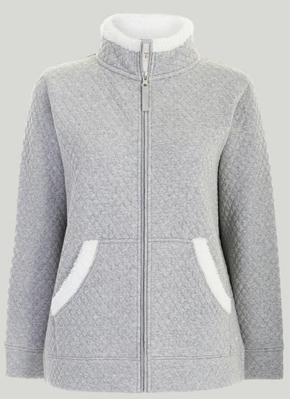  Grey Bonded Jersey Jacket