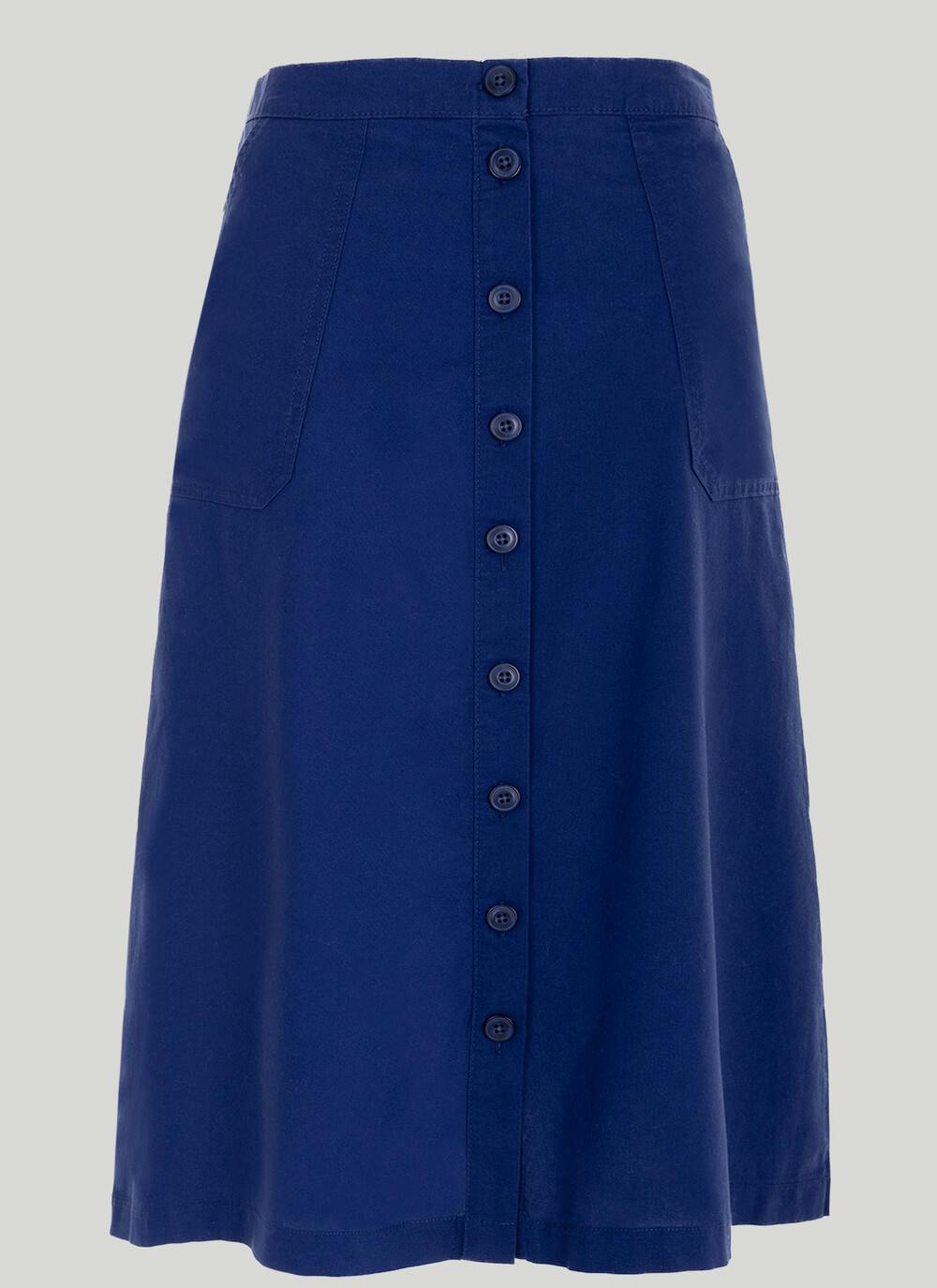  Pure Cotton Chambray Skirt