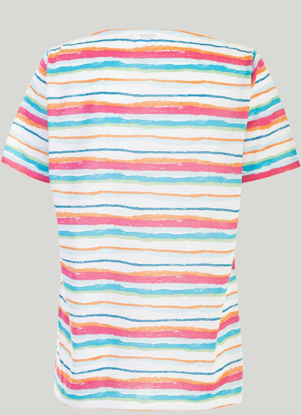  Striped Crew Neck T-Shirt