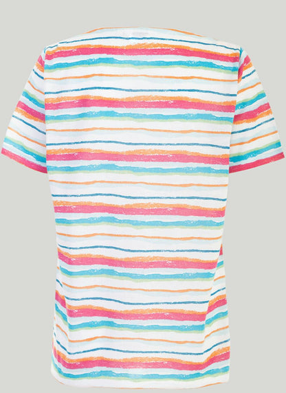  Striped Crew Neck T-Shirt