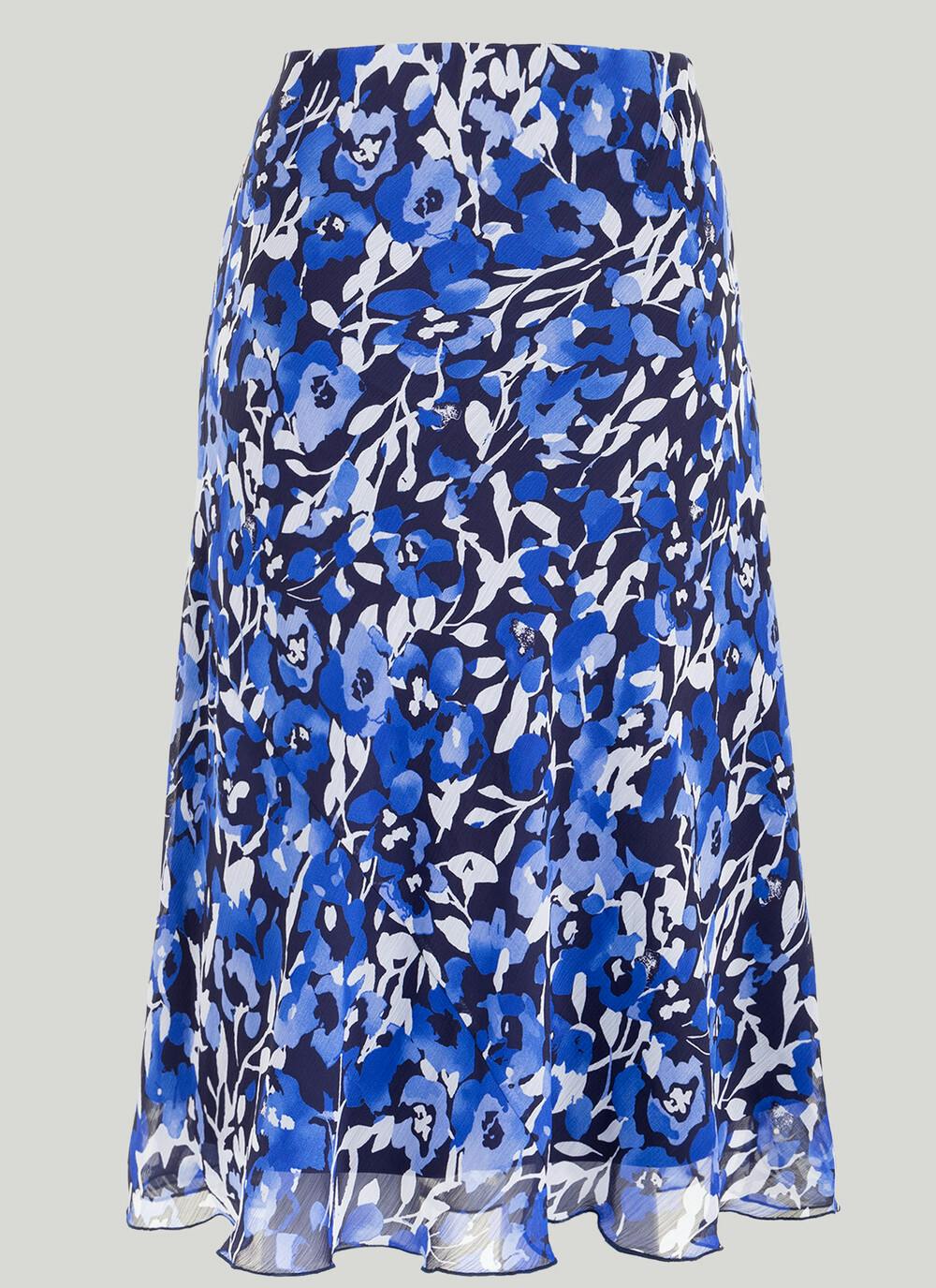  Georgette A Line Maxi Skirt