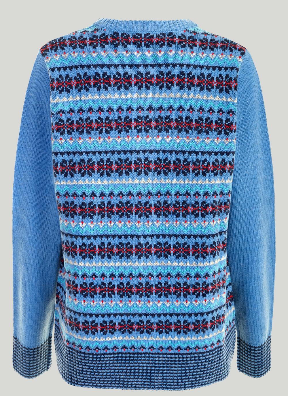  Fairisle Zip Up Cardigan