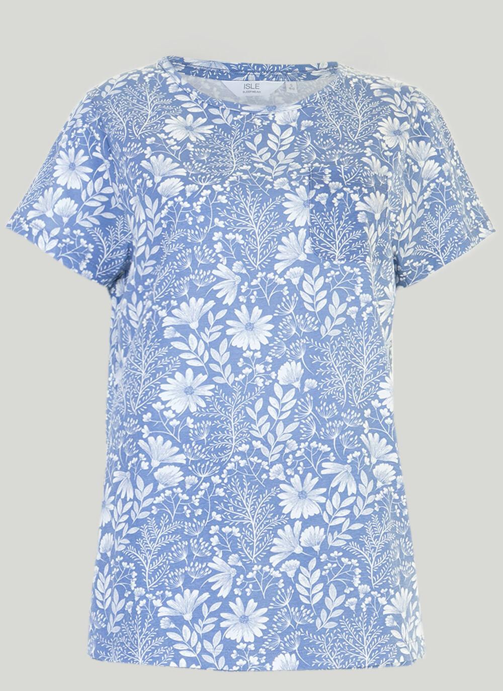  Pure Cotton Cropped Pyjama Set
