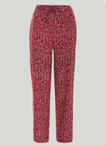  Tapered Print Trouser