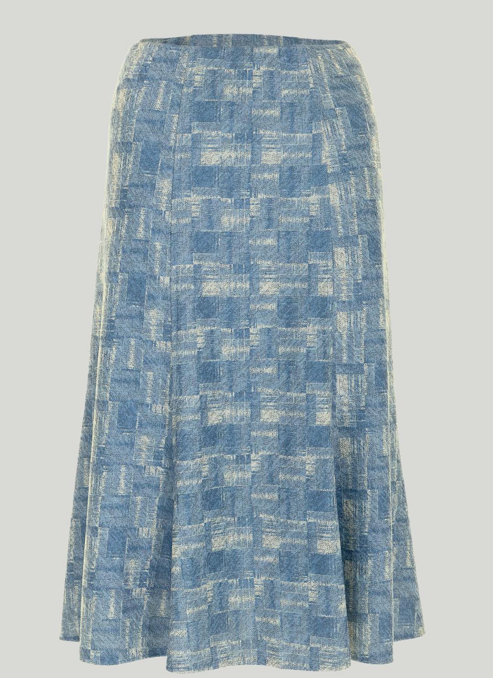  Printed Lined Skirt 27"