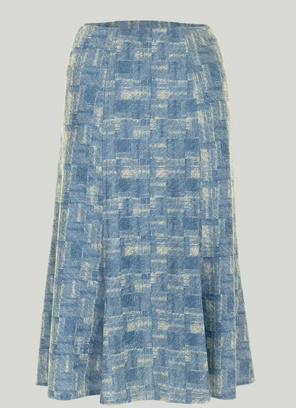  Printed Lined Skirt 27"